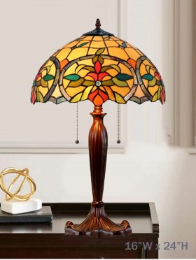 Hand-Made Stained Glass Lamp